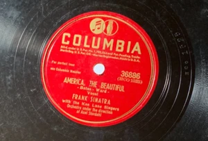 FRANK SINATRA AMERICA THE BEAUTIFUL / HOUSE I LIVE IN 78 RPM COLUMBIA RECORD A2 - Picture 1 of 2