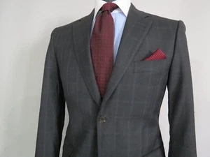 Traje Isaia Napoli Italia Para Saks Fifth Ave Dos Botones Corte Ajustado 40 R - Imagen 1 de 15