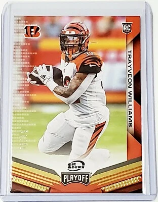 2019 Playoff Trayveon Williams Rookie SP #'d 70/99 - Image 1 of 2