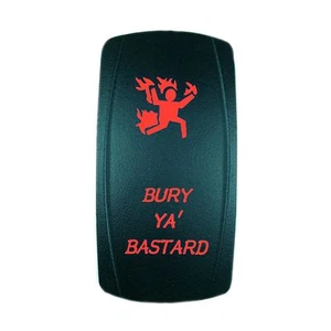 RED LASER ETCHED LED ROCKER SWITCH ON-OFF offroad - Picture 1 of 6