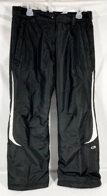 CB Sports Women Ski Snow Board Pants Insulated Adjustable Waist Black Sz LARGE - Image 1 of 4