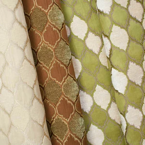 Trellis Chenille Upholstery Brocade Jacquard Polyester 57” Fabric By The Yard - Picture 1 of 4