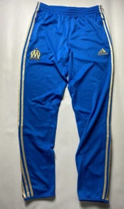 Pantalone blu allenamento Olympique de MARSEILLE ADIDAS 2011-2012 adulto taglia L - Foto 1 di 12