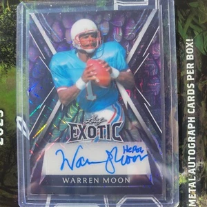 2023 LEAF EXOTIC WARREN MOON PURPLE PRIZM AUTOGRAPH NUMBERED 2/2 - Picture 1 of 2