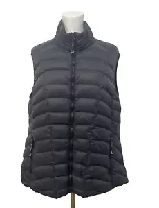 Roper Wear The West Womens Down Puffer Vest Size XL Black Zip Front Pockets - Picture 1 of 16