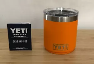 Yeti 10oz Rambler Lowball Cup w/ MagSlider Lid King Crab Orange travel mug - Picture 1 of 8