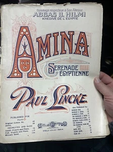 E ‘09 sheet music AMINA: QUEEN OF THE NIGHT by Paul Lincke Version 2 - Picture 1 of 1