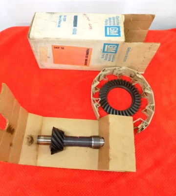 NOS GM 1961 1962 1963 1964 Corvair Ring & Pinion Set w/PG 3:55 RATIO - Image 1 of 4