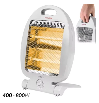 Thermo STUFA ELETTRICA al Quarzo a 2 elementi 400/800W STUFETTA ALOGENA - Immagine 1 di 4