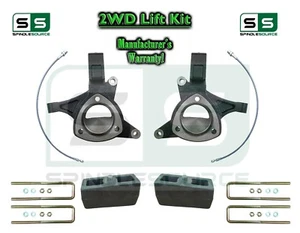 2015+ Silverado Sierra 1500 2WD 5" / 2" Lift Spindles Kit STAMPED / ALUM ARMS - Picture 1 of 2