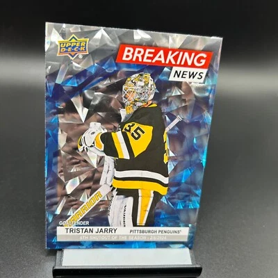 2024-25 Upper Deck Series 1 Breaking News #7 Tristan Jarry Pittsburgh Penguins - Image 1 of 2