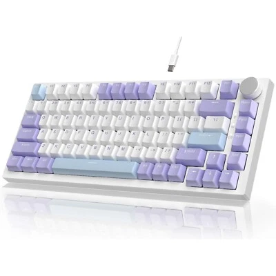 AK820 RGB 75% TKL Wired Mechanical Gaming Keyboard 82 Keys with Knob Hot Swap - Image 1 of 4