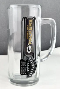 Nueva Taza Transparente Campeón del Super Bowl de la NFL Green Bay Packers 7" 18 cm Envío a EE. UU. - Imagen 1 de 4
