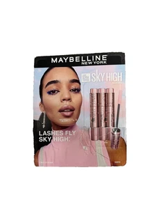 Maybelline Mascara Lash Sensational Sky High Nero Più Nero 3-Pack Scatola Aperta - Picture 1 of 3