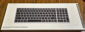 Satechi Slim X2 Bluetooth Keyboard - Space Gray-- Apple/ mac / iPad compatible. - Picture 1 of 11