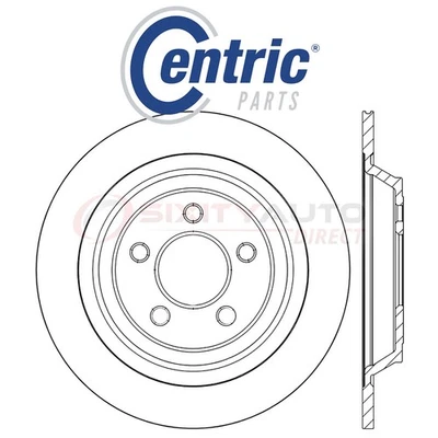 Centric C-TEK Disc Brake Rotor for 2015-2018 Ford Mustang 2.3L 3.7L 5.0L L4 bd - Image 1 of 4
