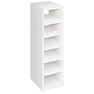 Closetmaid 12In. W White Walk-In Wall Mount Stackable 6-Shelf Wood Closet System - Image 1 of 4