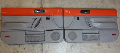 PAR DE PANELES DE PUERTA VW 1998-2010 OEM Volkswagen Beetle techo rígido cupé naranja/gris Foto 1 de 4