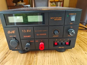 CB RADIO HAM SSB POWER SUPPLY QJE QJ1830SB (30AMP) 220V 13.8VDC 30A Used good - Picture 1 of 8