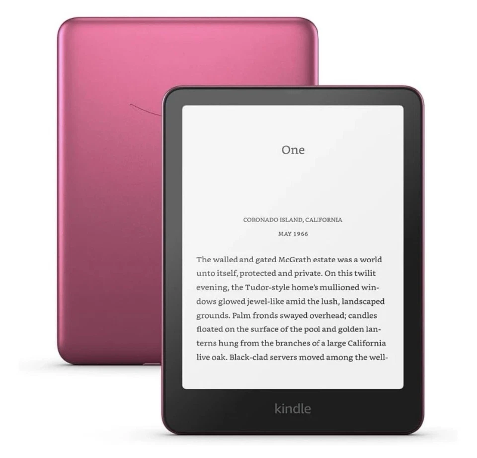 Amazon Kindle Paperwhite 7' 32GB 12th Gen Newest Version Without Ads Pink - Image 1 of 4