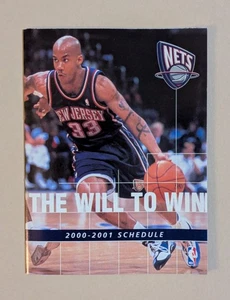 2000-01 New Jersey Nets Basketball Pocket Schedule NBA Stephon Marbury 🏀🏀 - Picture 1 of 2