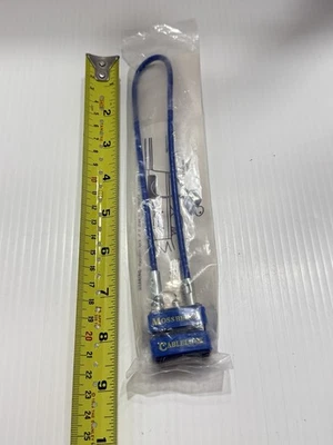 Mossberg Cablelock trava de bicicleta com 2 chaves nova no pacote azul - Imagem 1 de 2