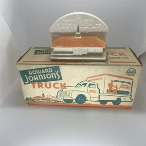 1950s Marx Plastic Howard Johnson's Restaurant Truck With Original Box And Bank - Picture 1 of 9