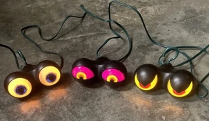 Halloween Spooky Eyes String Lights Blinking Monster Peepers Yard Prop WORKS - Picture 1 of 9