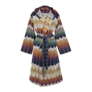Missoni Home Hooded Bathrobe Multi Color TRAVIS 100 - Picture 1 of 1