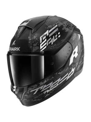 CASCO INTEGRALE SHARK RIDILL 2 MOLOKAI MAT KWS NERO BIANCO TAGLIA XS S M L - Image 1 of 3