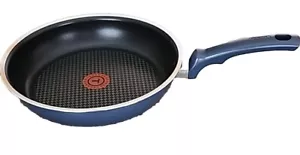T-FAL ~ BLUE ~ 10.5" Frypan ~ Non-Stick ~ Thermo-Spot ~ Oven & Dishwasher Safe - Picture 1 of 16
