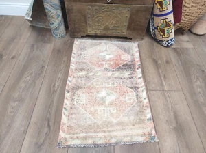 Vintage Rug, Turkish Rug, Handmade Rug, Wool Rug, Entryway Rug, Bedroom Rug, Rug - Picture 1 of 10