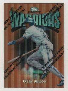 1997 Topps Finest Bronze Refractor #008 Otis Nixon Toronto Blue Jays BV$5 #8 - Picture 1 of 1