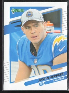 2021 Panini Donruss Justin Herbert Photo Variations #70 NFL Football Chargers - Picture 1 of 3