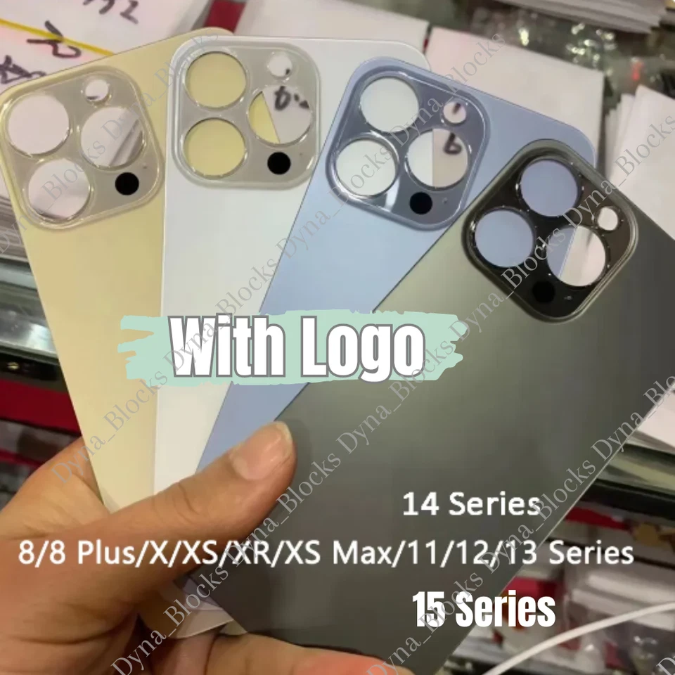 Repuesto Cristal Trasero Agujero Grande Para iPhone 11 12 13 14 15 Pro Max XR Cubierta Trasera Foto 1 de 1