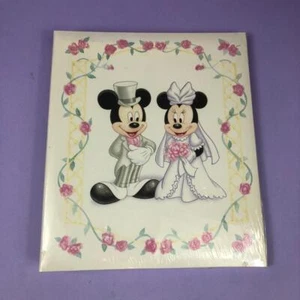 Carpeta de álbum de fotos vintage del día de la boda de Disney Minnie Mickey Mouse sin usar sin usar en paquete - Imagen 1 de 6