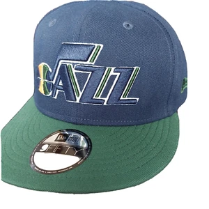 Utah Jazz New Era 9Fifty Musical Logo Script Black Gold Snapback Era Hat Cap NEW - Picture 1 of 5