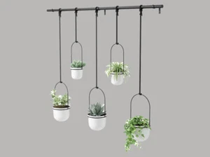 triflora 5 vase hängeblumentopf wandvase white umbra 1018086-660 - Bild 1 von 8