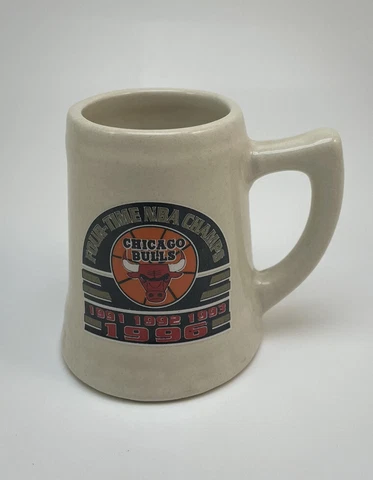 1996 Chicago Bulls NBA Champs Mini Mug Toothpick Holder Michael Jordan Cover