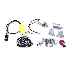 Automatic Metal Winch 3 Ways Remote For 1/16 WPL C34 C34K JJRC RC Climbing Car - Picture 1 of 10