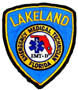 LAKELAND – EMERGENCY MEDICAL TECHNICIAN-EMT 11 - FLORIDA FL Fire Patch USED  - Picture 1 of 1