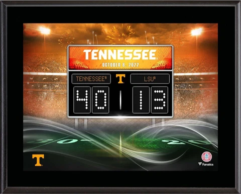 Tennessee Volunteers 10.5" x 13" 2022 Win vs LSU Tigers Plaque Cover