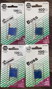 Set of 4 Cooper Bussmann FLD100 Light Blue - 100amp Fuse / Fusible Link. Free Sh - Picture 1 of 4