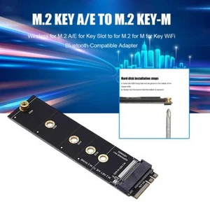 M.2 Key AE auf M.2 NVME Adapterkarte Sockel für NVMe SSD PCI Express Por* M3F8 - Photo 1/9