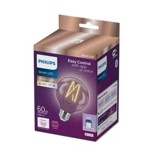 Philips 60W Equiv Edison Smart WiFi LED G25 Dimmable Light Bulb Wiz Bluetooth - Picture 1 of 1