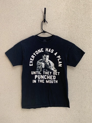 Mike Tyson Everyone Has A Plan Until They Get Punched In The Mouth T Shirt Med Cover