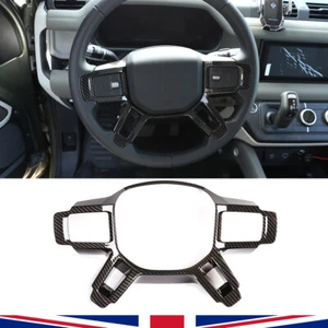 Für Land Rover Defender 2020-2024 Lenkrad Blende Rahmen Carbon Fiber Style - Bild 1 von 8