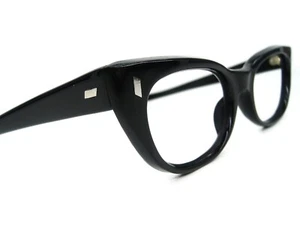 Vintage Italian Horn rim Cat Eye Eyeglasses or Sunglasses Cosmo Frame - Picture 1 of 6