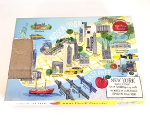 Galison 1000 Piece New York City Map Jigsaw Puzzle NYC  **READ - Box Has Damage - Picture 1 of 12