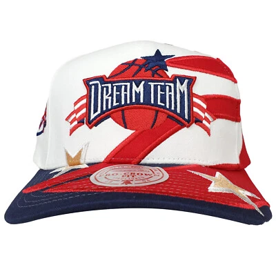 Just Don Dream Team Mitchell & Ness Pro Fit Snapback Hat Cap Cut & Sew Art NWT - Image 1 of 4